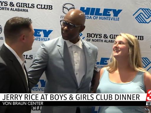 NFL legend Jerry Rice attends Leaders & Legends dinner in Huntsville