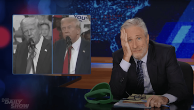 ‘The Daily Show’s Jon Stewart Compares Trump’s Recycled Kamala Harris Jabs To An Elton John Song