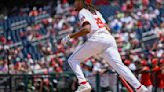 Rookie James Wood's 3-run homer gives the Nationals a 5-2 win and a 3-game sweep of the Reds