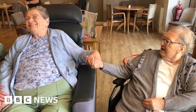 Friends reunited as neighbours again in March care home