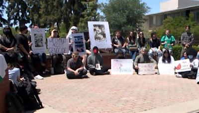 ‘Proud Bulldogs seeking justice’: Fresno State students rally for Palestine