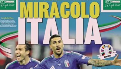 Today’s papers: Italy miracle, Zaccagni at the 98th minute