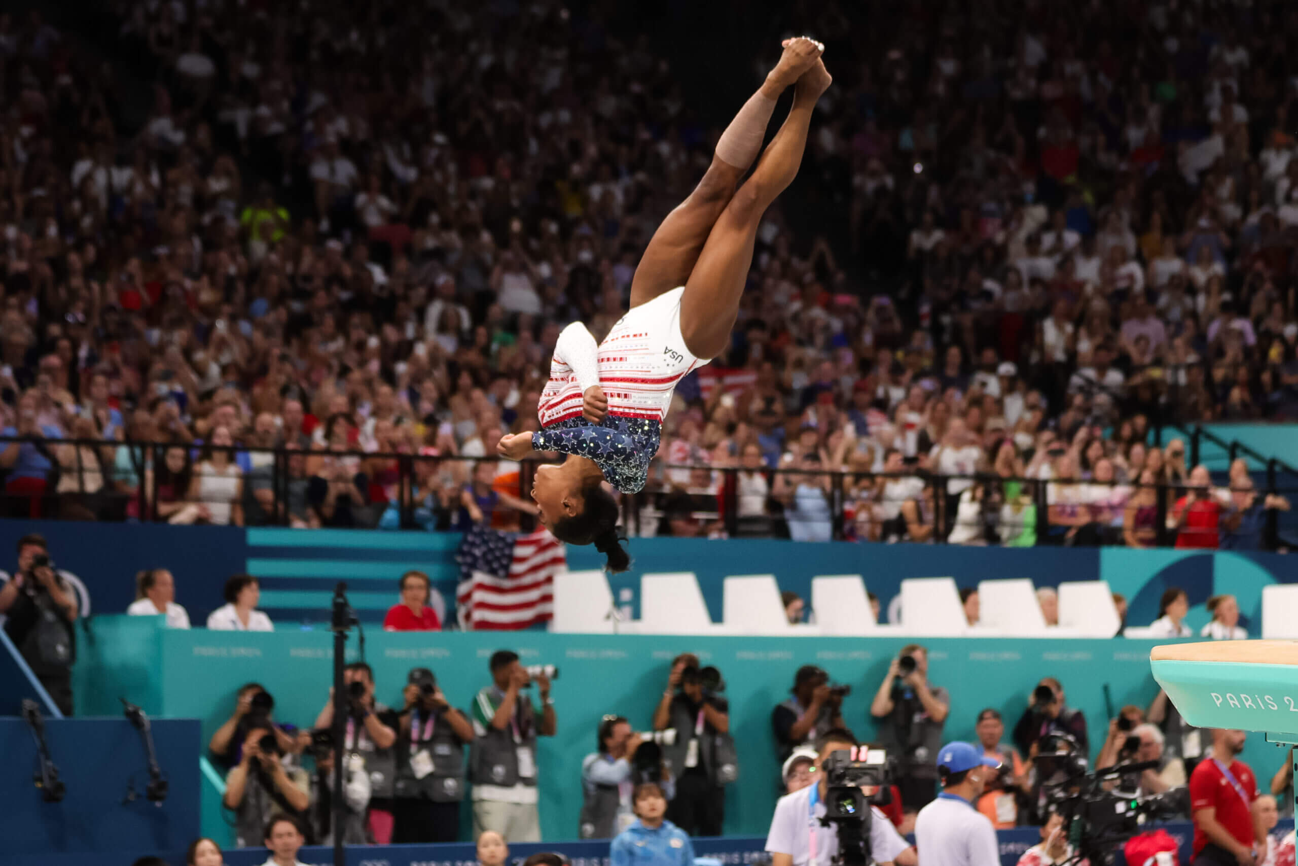 The night Simone Biles was the center of gravity at the Olympics once again
