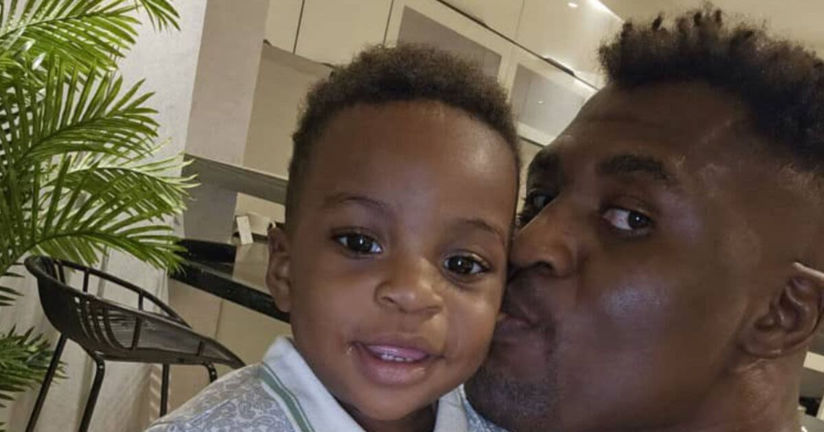 Francis Ngannou shares picture of 15-month-old son after laying 'king' to rest