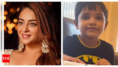 Balika Vadhu fame Mahhi Vij pens a sweet birthday note for son Rajveer; calls him a 'shining star' - Times of India