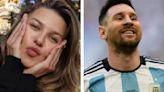 Así festejó la esposa de Lewandowski el penal atajado a Lionel Messi