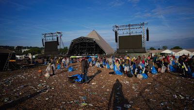 Glastonbury clean-up under way as 2024 music festival comes to an end