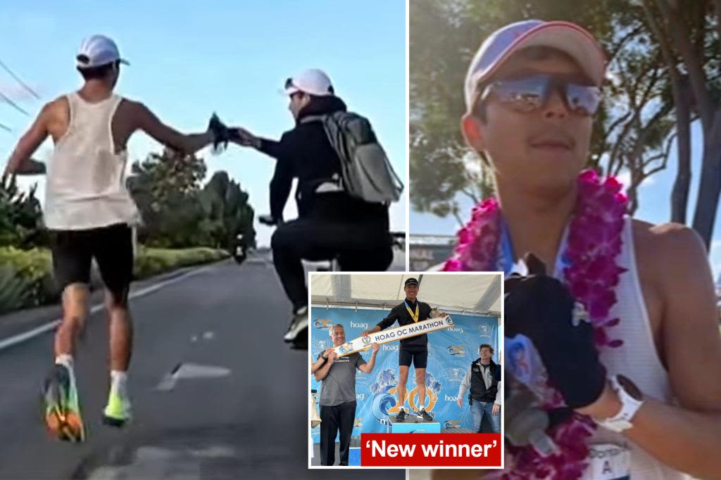 California marathon winner Esteban Prado disqualified for accepting cup of water from his dad during race: ‘I know I won’