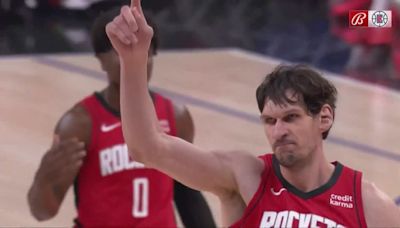 Rockets’ Boban Marjanović intentionally misses free throw to give Clippers fans chicken through promotion