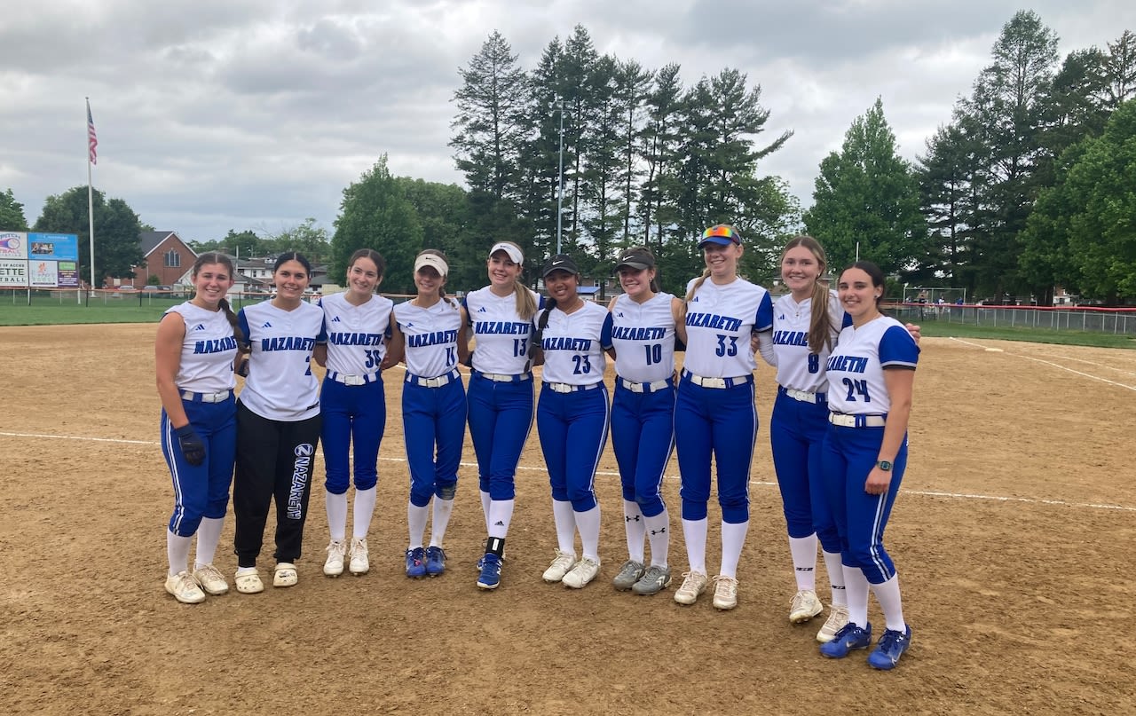 Nazareth softball gets ready for prom with home run party against Beca in EPC semifinals
