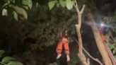 Homem salta de paraquedas e fica preso em topo de árvore no Amazonas