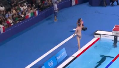 'Bob the Cap Catcher' Stole the Show During Olympic Swimming Event