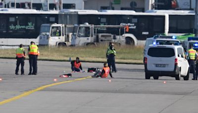 Climate protest mires flights at Germany's Frankfurt airport as police thwart linked action in London