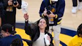 Caitlin Clark revs up Pacers fans with pregame playoff appearance in IndyCar replica