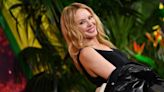 Kylie Minogue is cool in leather jacket look for film premiere