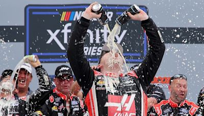 Custer wins first of '24, takes Xfinity at Pocono