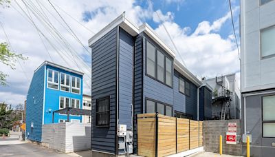 A modern home was built in a Washington, DC driveway. It's listed for $580,000. See inside.