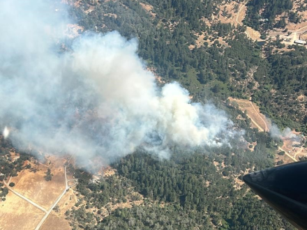 Residential fire spreads into nearby vegetation in El Dorado County, Cal Fire says