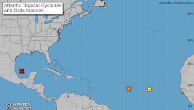 Tropical depression likely to form in Gulf as hurricane center tracks 2 more systems