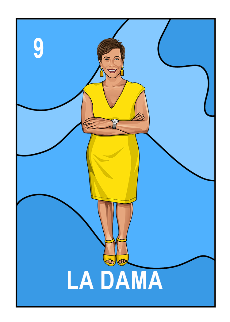 Estela Casas is La Dama in El Paso Loteria del Chuco game