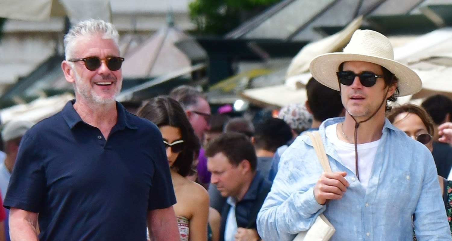 Matt Bomer & Husband Simon Halls Go Sightseeing During Romantic Vacation in Venice