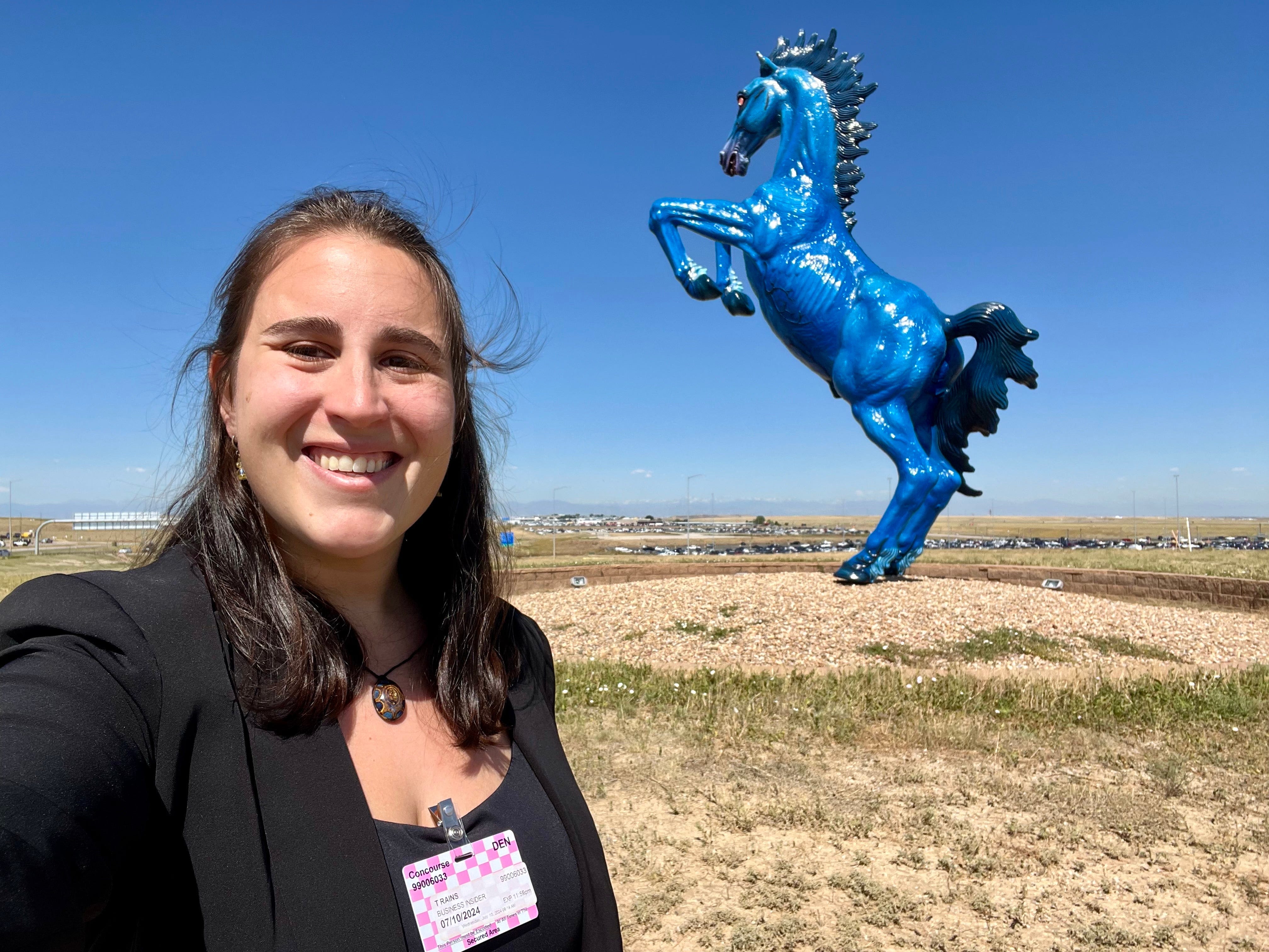I got a behind-the-scenes tour of the conspiracy theory-filled Denver Airport to see its 'secret' tunnels and 'cursed' horse