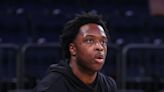 OG Anunoby out for rest of Game 2 as injuries continue to mount for hobbled Knicks