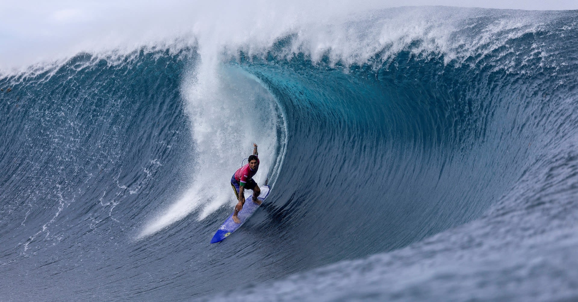 Brazil's Gabriel Medina, and Tahiti's 'Wall of Skulls', approach perfection