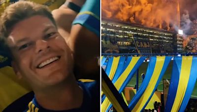 Un inglés fue a ver a Boca a La Bombonera y su reacción al ver el recibimiento fue emocionante: “Al fin”