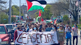 Bar Harbor college students march to protest Israeli war in Gaza