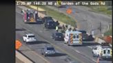 Crash impacting traffic on SB I-25 in Colorado Springs Wednesday