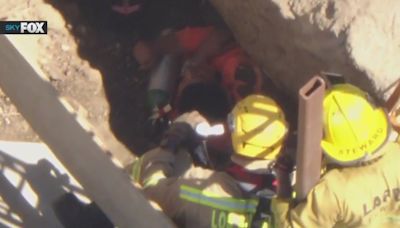 Construction worker trapped in deep trench at Los Feliz home