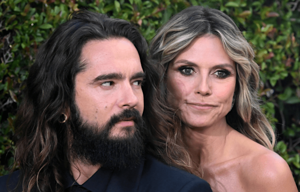 Heidi Klum's Husband Strips Down to Match Her Leopard Swimsuit: Video