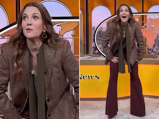 Drew Barrymore Cracks Jokes About Her Too-Tight Bell Bottoms in Front of Fans: ‘I Have to Keep It Real’