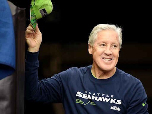 Former Seahawks coach Pete Carroll made an appearance at Elite 11 camp