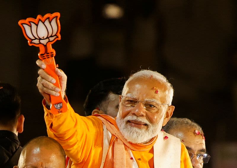 India's Modi eyes biggest win yet when votes counted in giant election