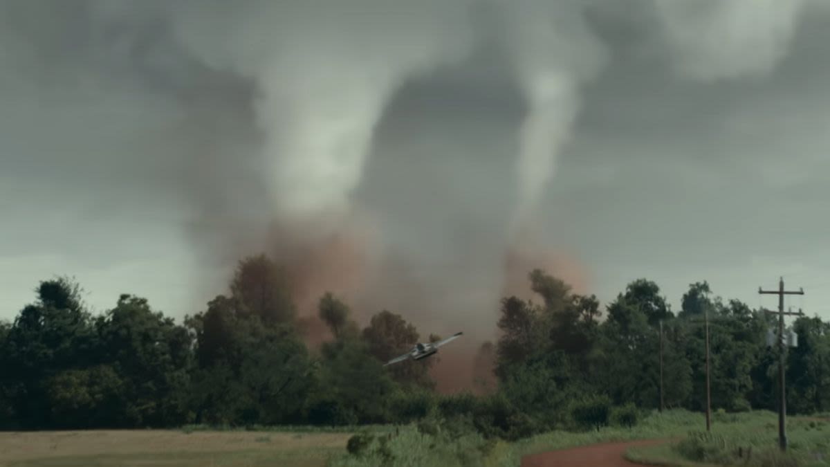 ...Oklahoma Storm Totally Destroyed The Twisters Set Right As The Movie Was Going To Fake A Major Storm