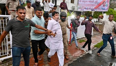 BJP Workers Charged Over Clash Outside Congress Office In Ahmedabad