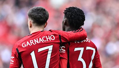 Garnacho y Mainoo siguen los pasos de Cristiano Ronaldo en momentos importantes con Manchester United