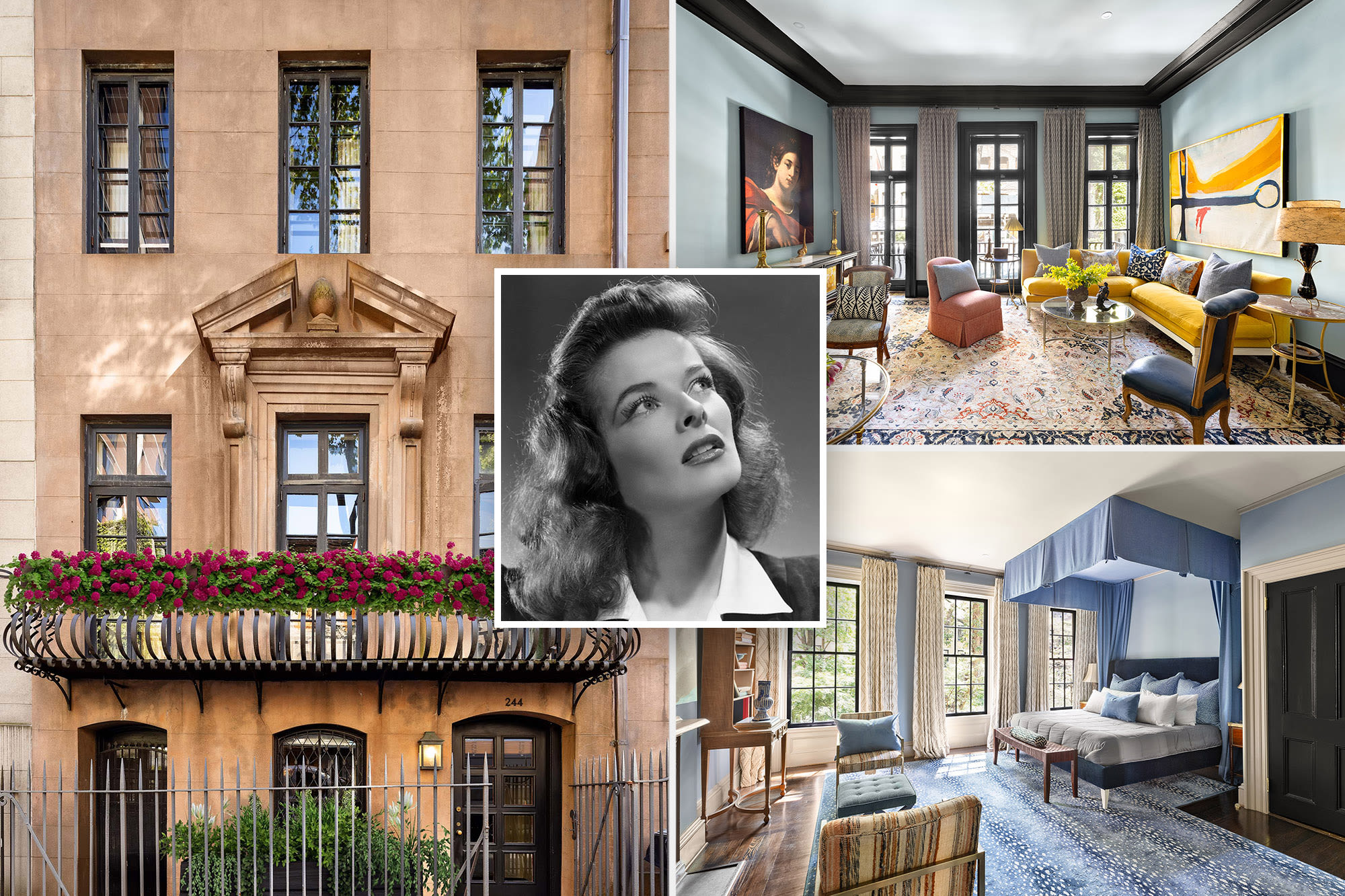 Katharine Hepburn’s former NYC home lists for $7.2M — with her mirrored vanity still inside