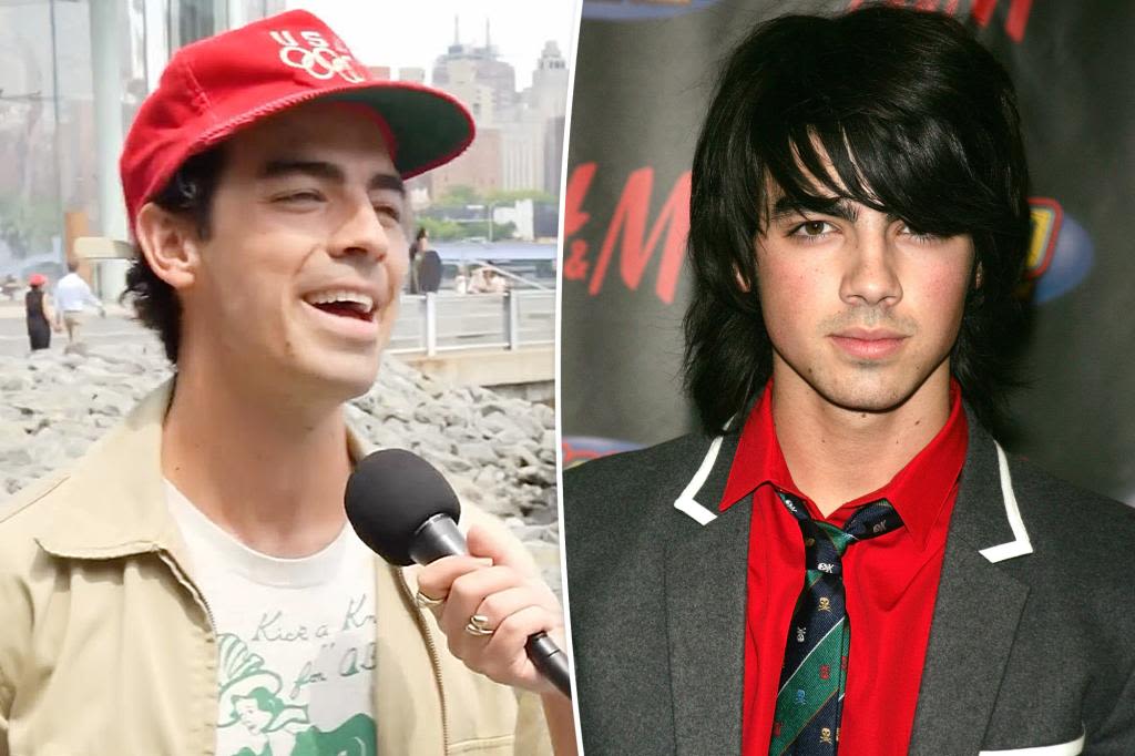 Joe Jonas pokes fun at his former flat-ironed hairstyle, dubs it his least favorite