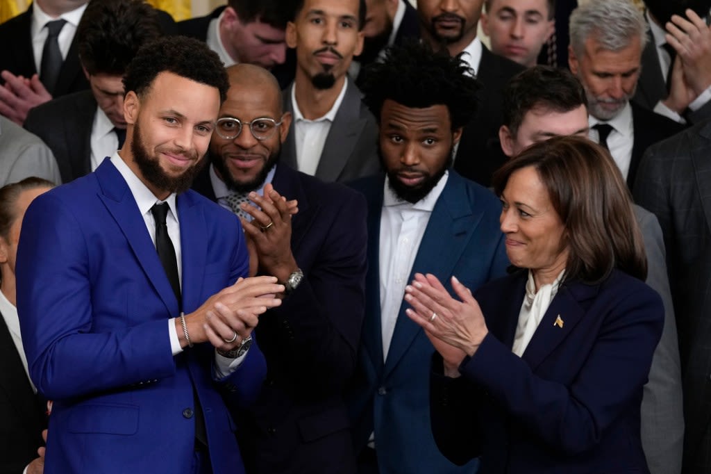 Warriors star Stephen Curry backs Kamala Harris for president at Olympic news conference in Paris