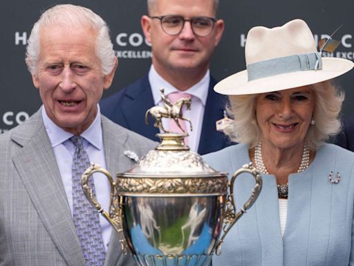 King Charles and Queen Camilla Hit the Racetrack to See Their Horse Bred by Queen Elizabeth Compete