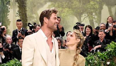 Chris Hemsworth’s Wife Elsa Pataky Glows in Sheer Gold Gown at 2024 Met Gala