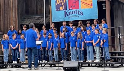 Montecito Union School students sing at Knott’s Berry Farm