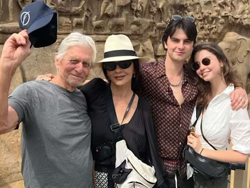 Michael Douglas Jokes He and Catherine Zeta-Jones 'Seduce' Their Kids with Lavish Trips: 'Just a Treat'