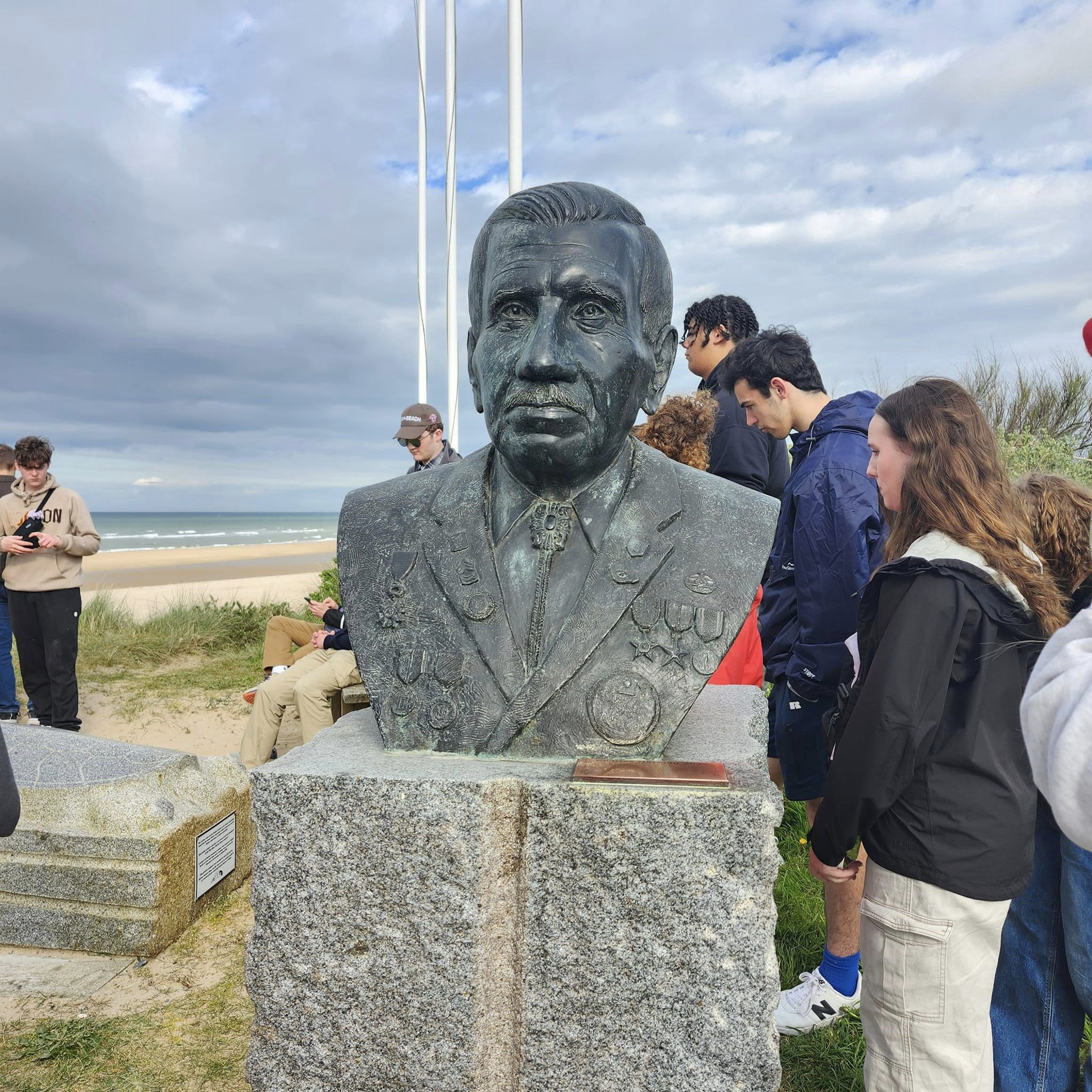 Old Town students traveled to Europe to meet a Penobscot war hero