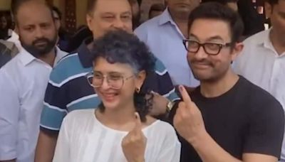 Aamir Khan, ex- wife Kiran Rao cast their vote in Mumbai