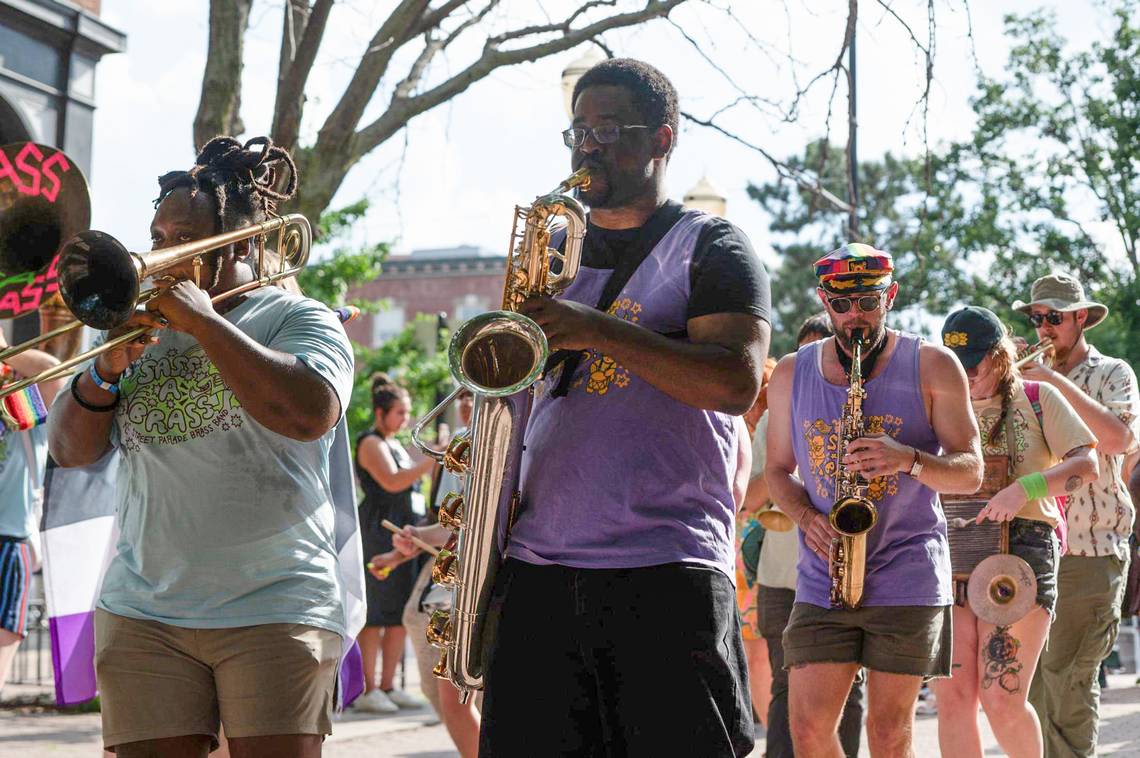 For this KC LGBTQ+ brass band, lending support more important than playing in tune