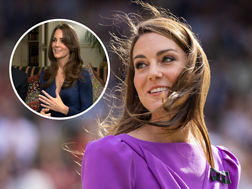 Princess Kate's interview "nerves" caught on camera